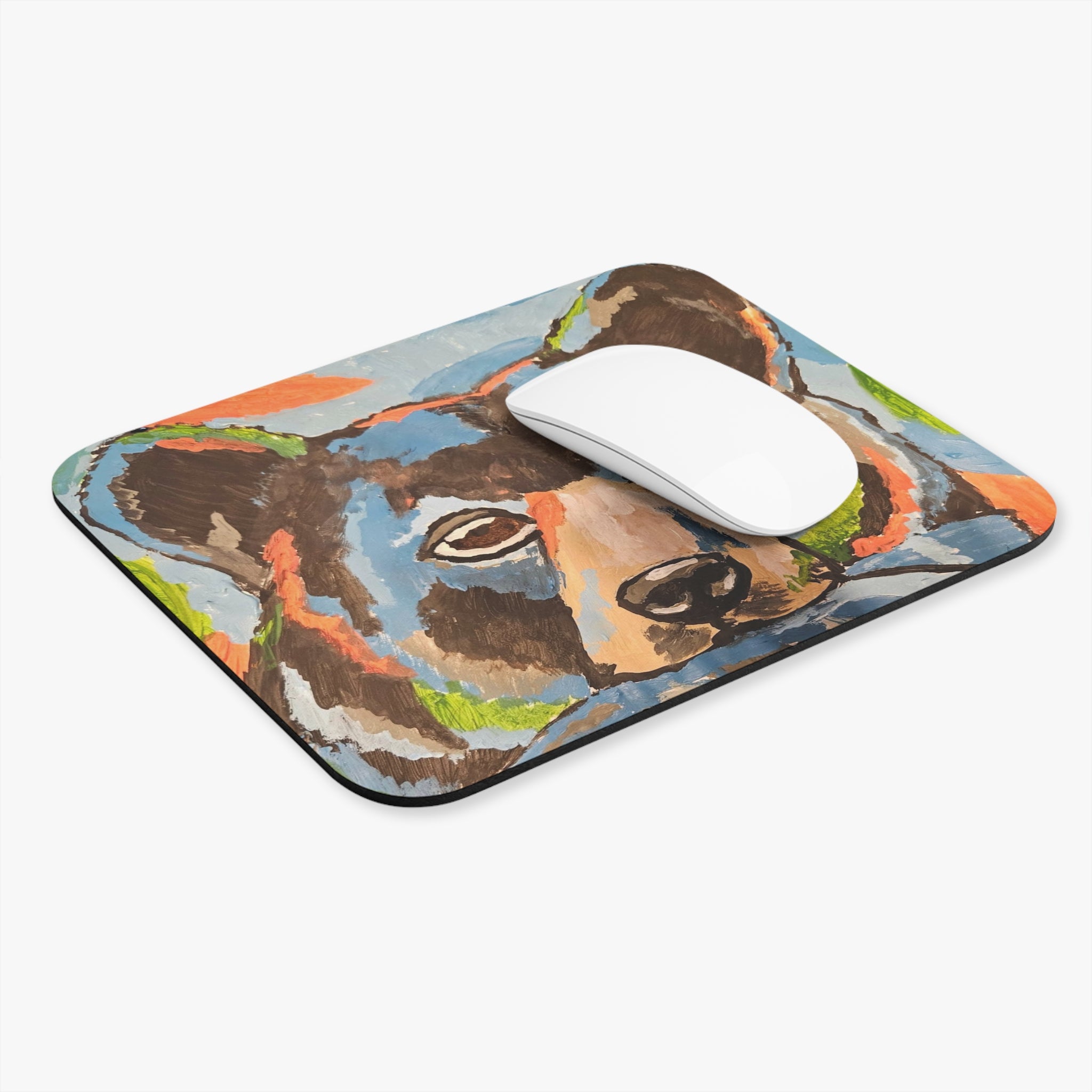 Whimsy Grr | Bear with a Fish Mousepad
