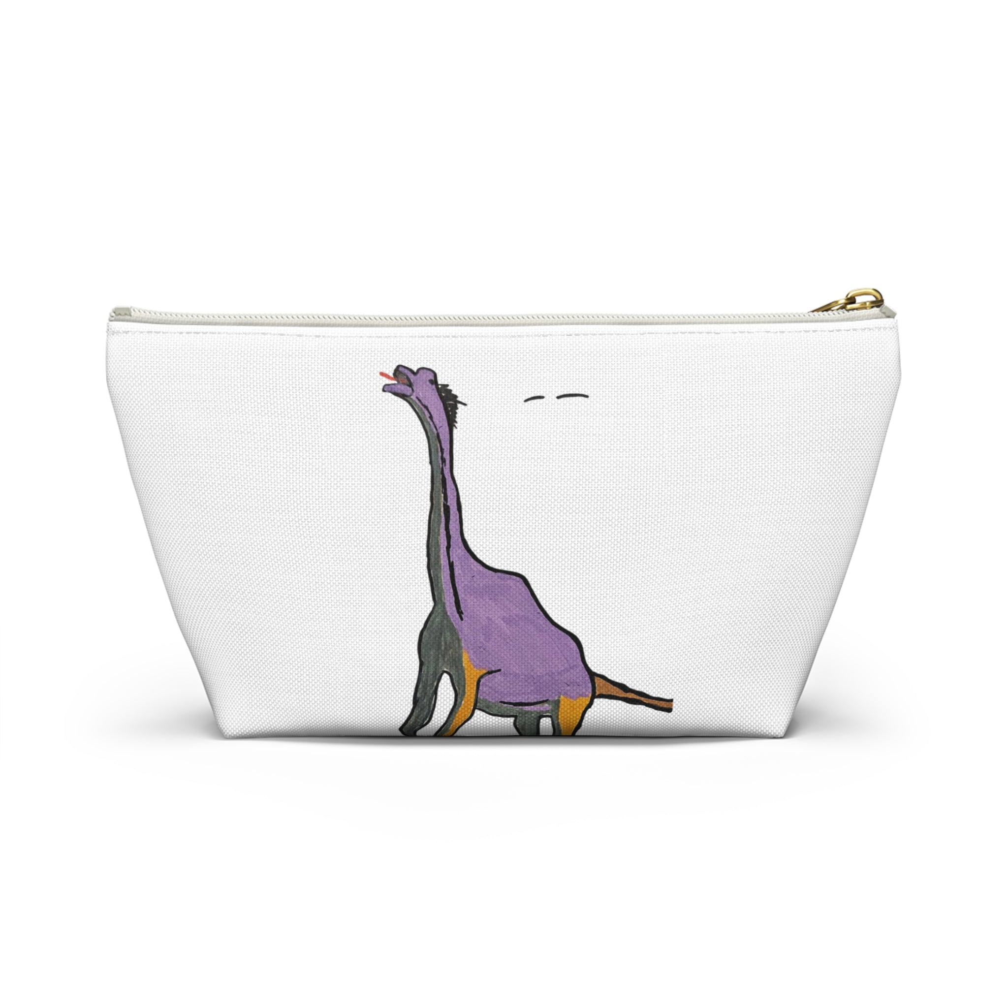 Brachy the Brachiosaurus Accessory Pouch — Cute Dino Makeup & Travel Bag