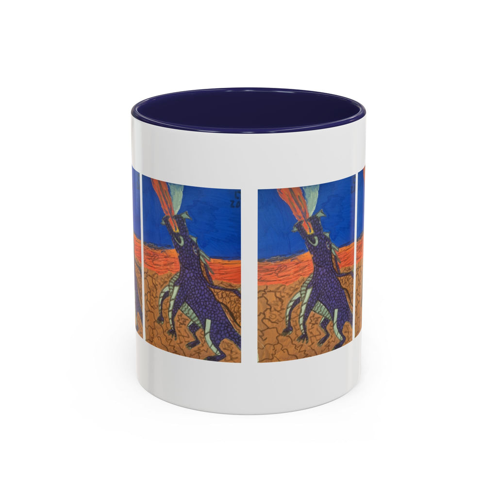 Purple Dragon 11oz Accent Mug — Color Interior Coffee Cup
