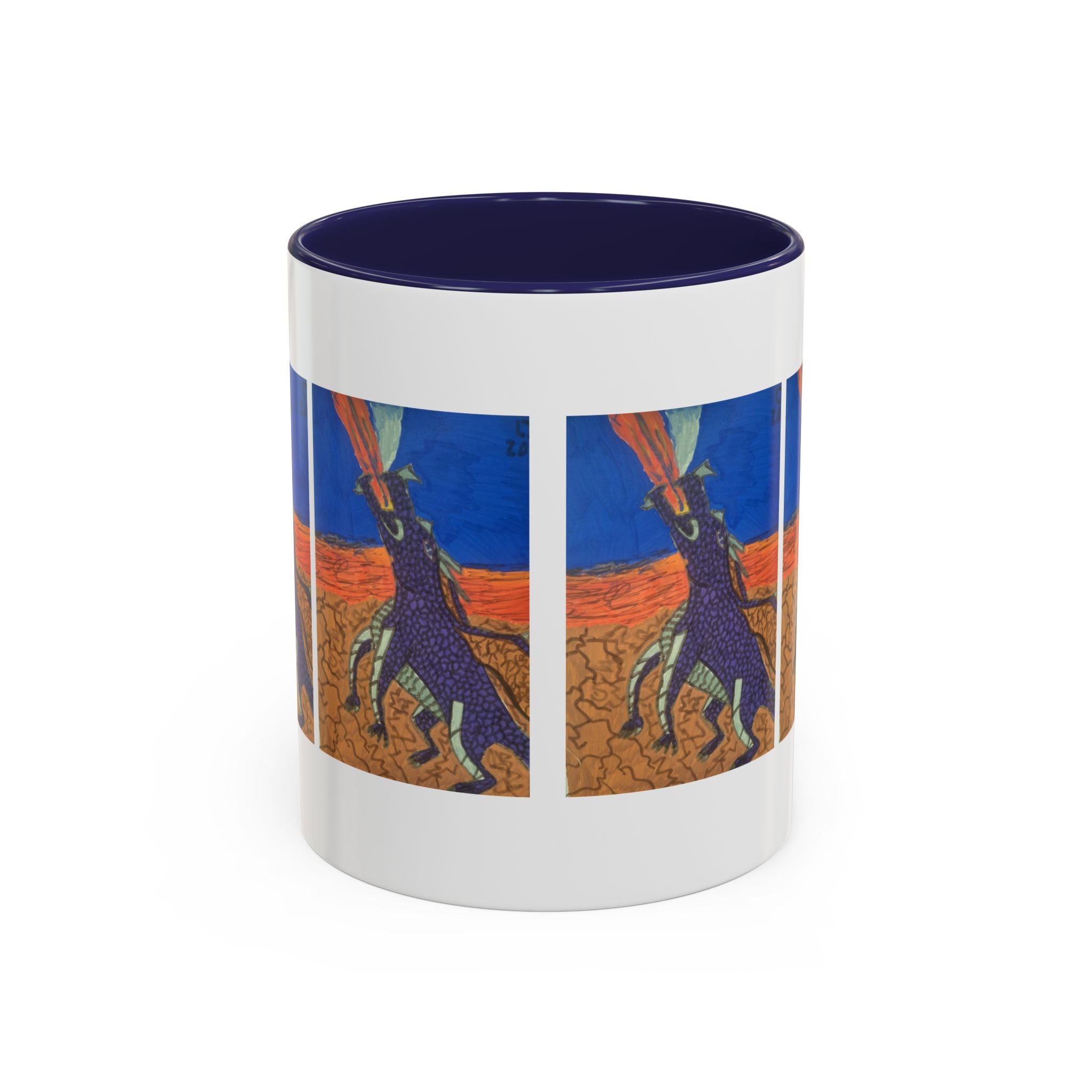 Purple Dragon 11oz Accent Mug — Color Interior Coffee Cup