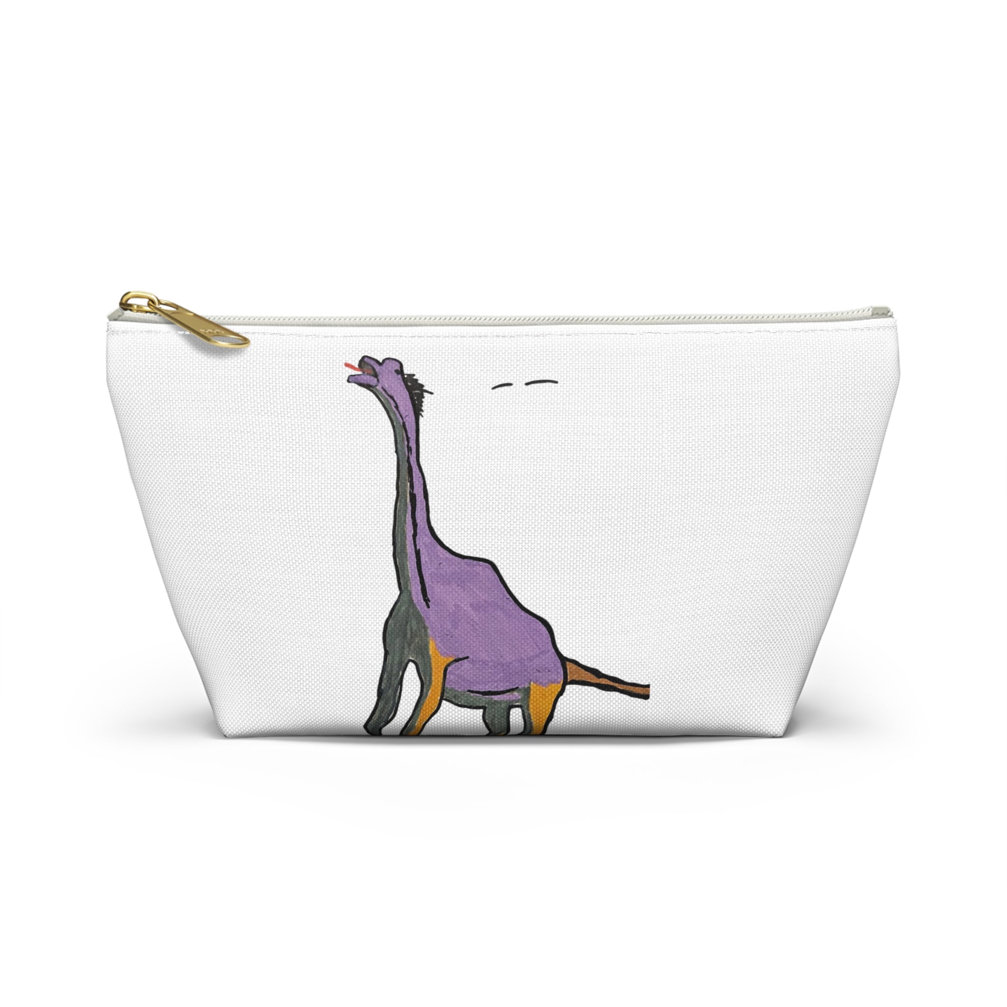 Brachy the Brachiosaurus Accessory Pouch — Cute Dino Makeup & Travel Bag