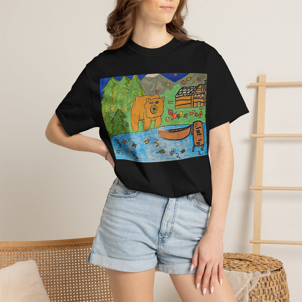 bugsy fall Cabin T-Shirt — Whimsical Nature Cartoon Tee