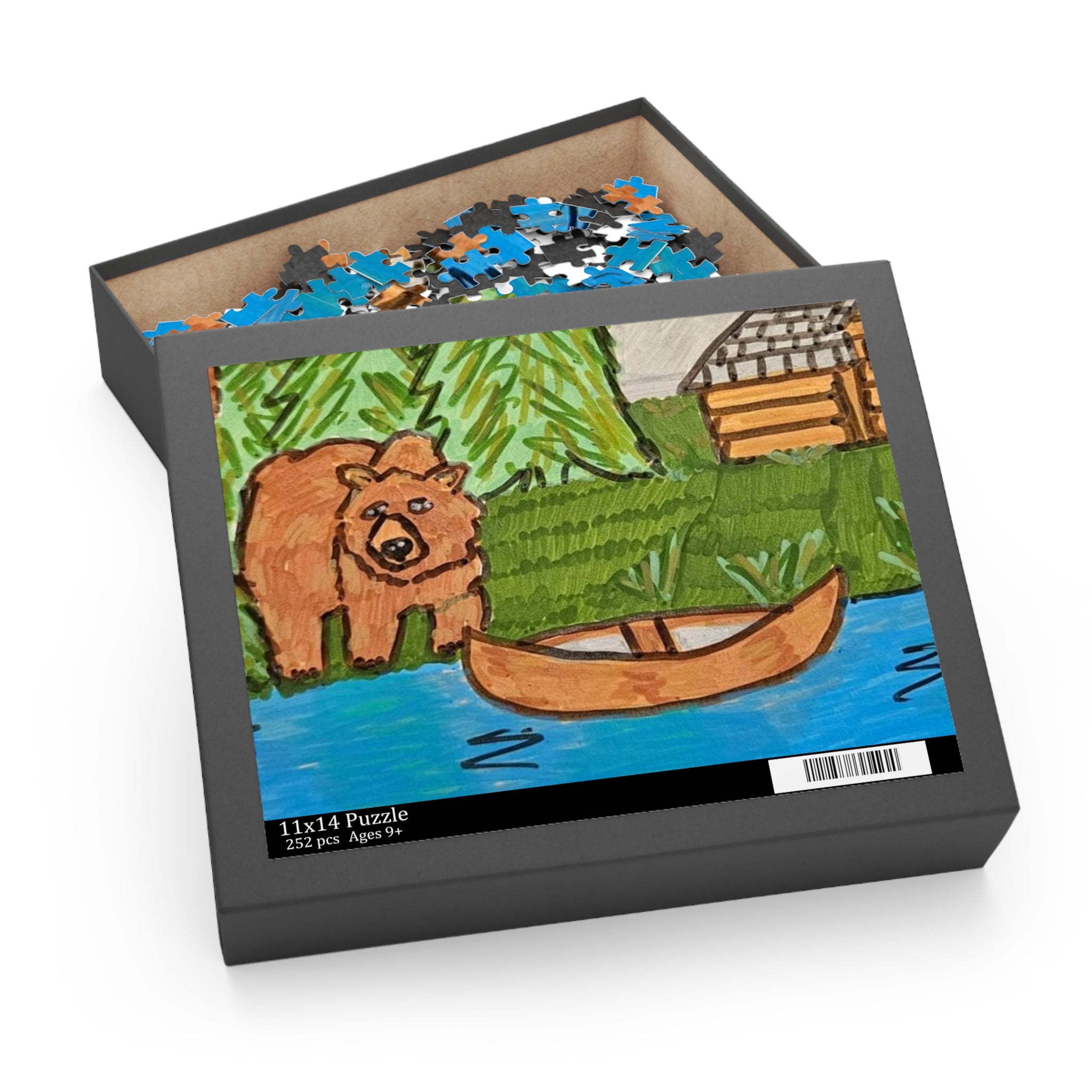 Whimsy Grr | Cabin Bear Puzzle (120, 252, 500-Piece)