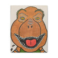 Tea Rex Matte Canvas Art — Funny Dinosaur Illustration Wall Decor, Stretched