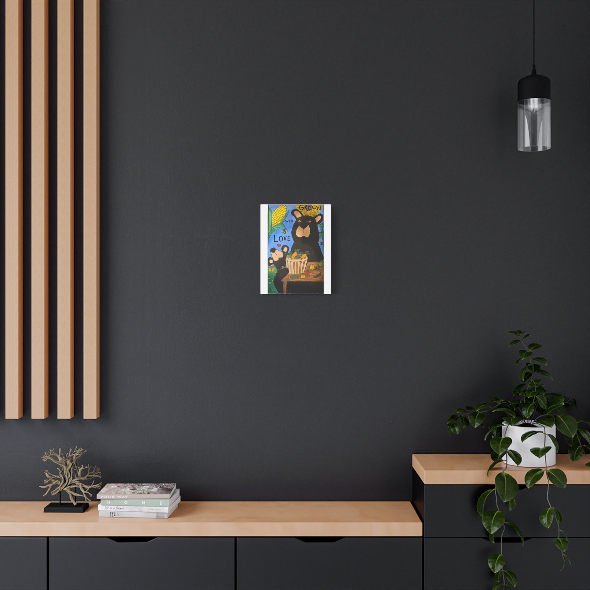 Grown With Love Matte Canvas Art — Heartfelt Nature Wall Decor, Stretched
