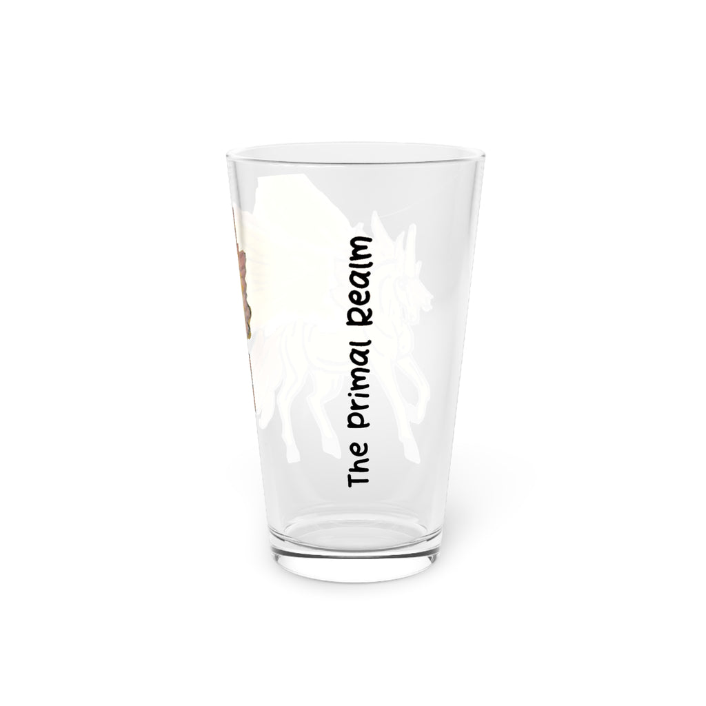 Pegasus Pint Glass — 16oz Hand-Illustrated Winged Horse Beer Glass