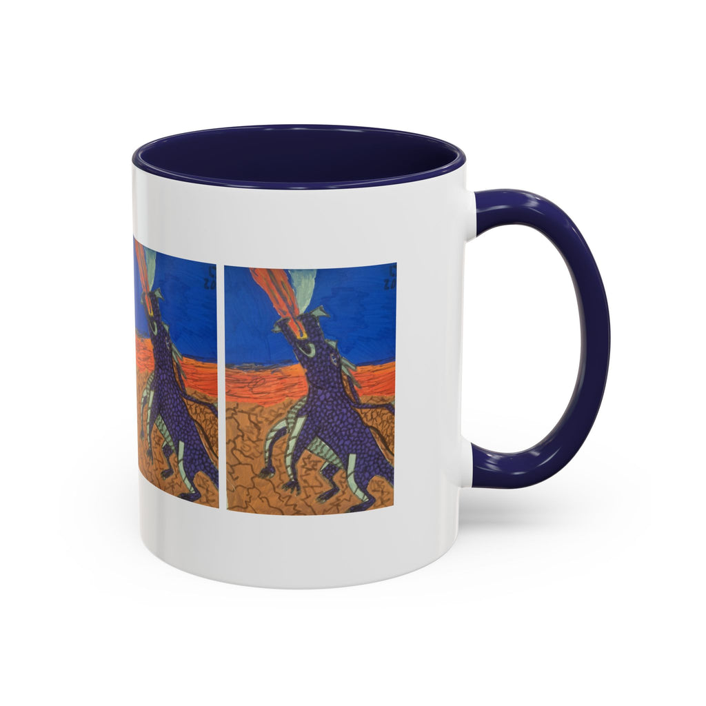 Purple Dragon 11oz Accent Mug — Color Interior Coffee Cup