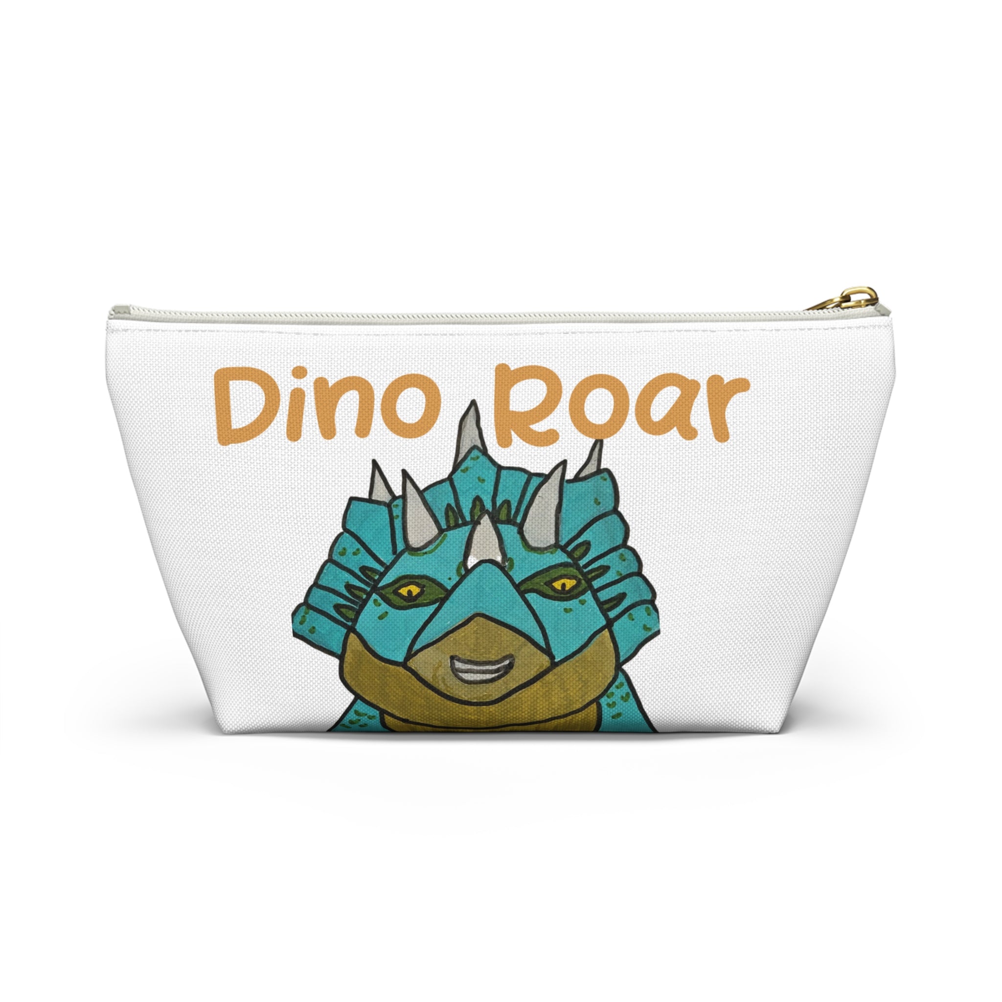 Dino Roar | Cera the Triceratops Accessory Pouch — Cute Dino Makeup & Travel Bag