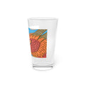 Dragon Sky — 16oz Fantasy Beer Glass with Colorful Red Dragon Design