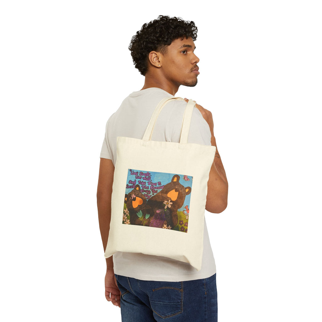 Whimsy Grr Cotton Canvas Tote Bag