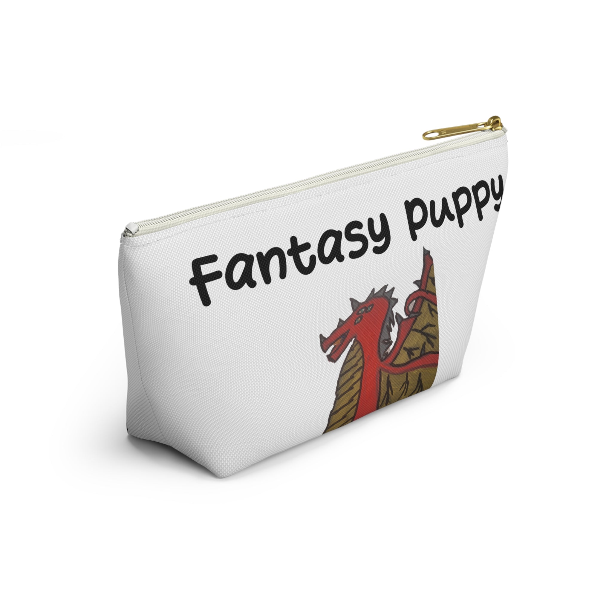 Fantasy Puppy Accessory Pouch — Whimsical Dog Fantasy Makeup & Travel Bag
