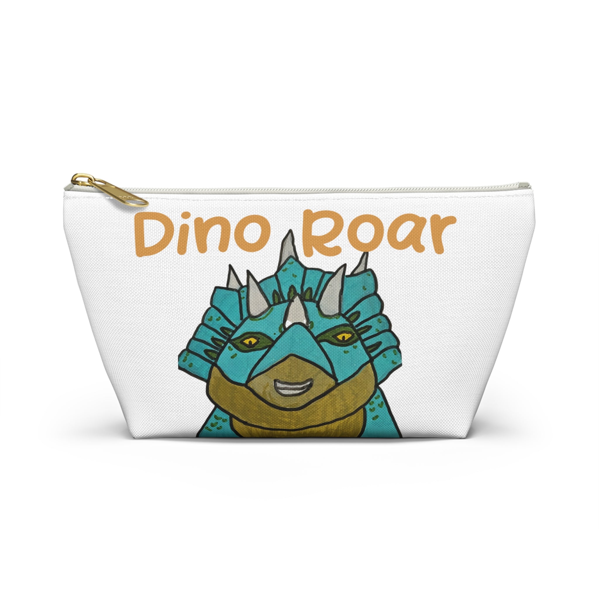 Dino Roar | Cera the Triceratops Accessory Pouch — Cute Dino Makeup & Travel Bag