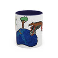 Wyvern Accent Mug (11oz & 15oz) — Fantasy Dragon Art Coffee Mug