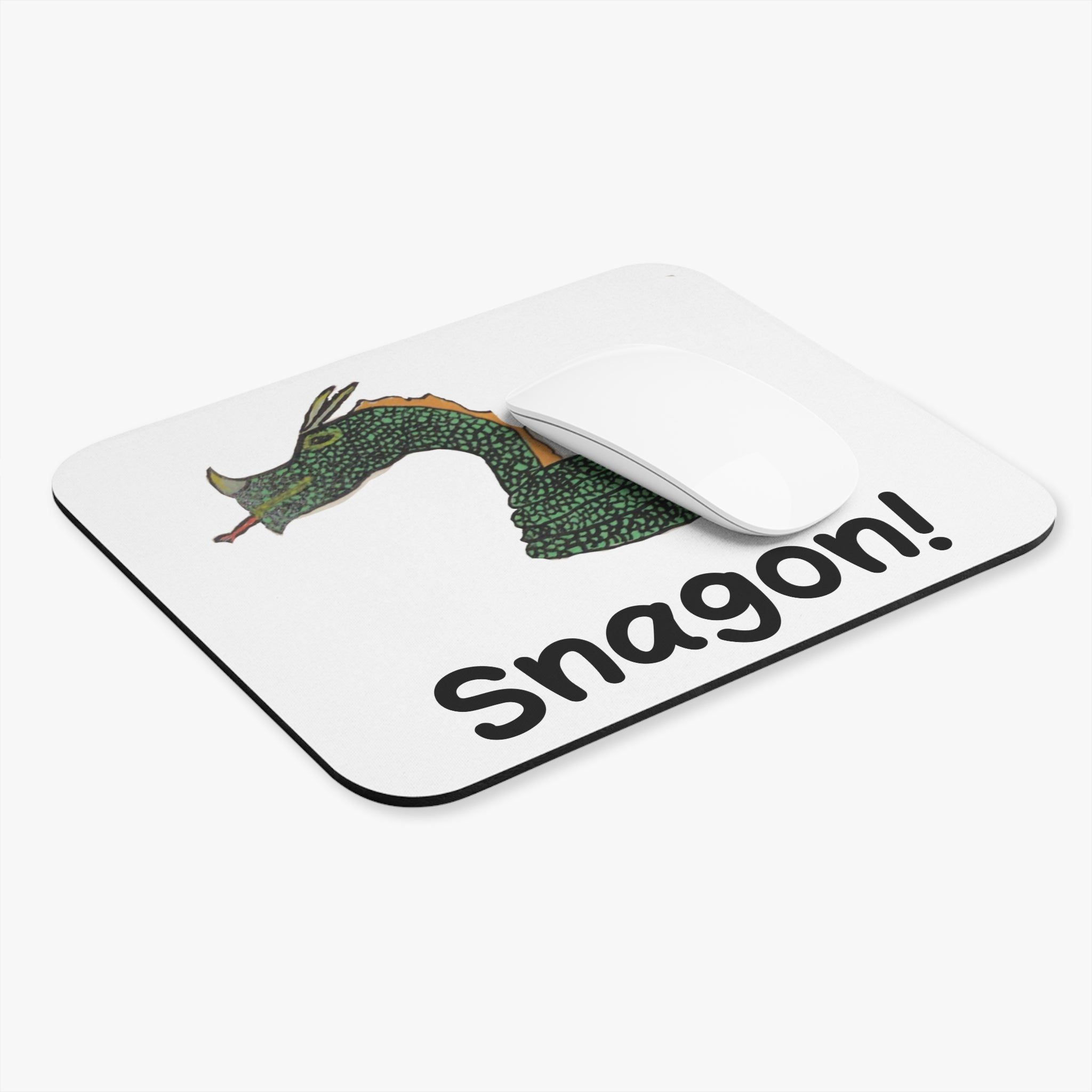 Snagon! Mouse Pad — Whimsical Fantasy Creature Desk Mat
