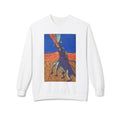 Purple Dragon Crewneck Sweatshirt — Colorful Fantasy Art Pullover