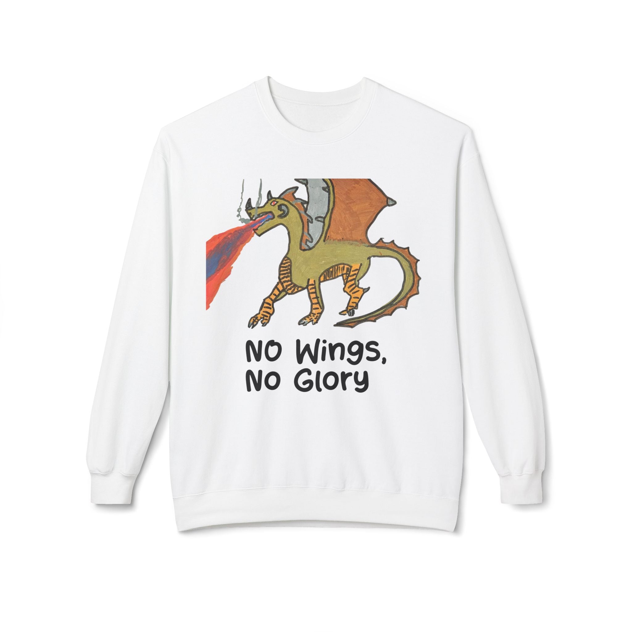 No Wings, No Glory Dragon Crewneck Sweatshirt