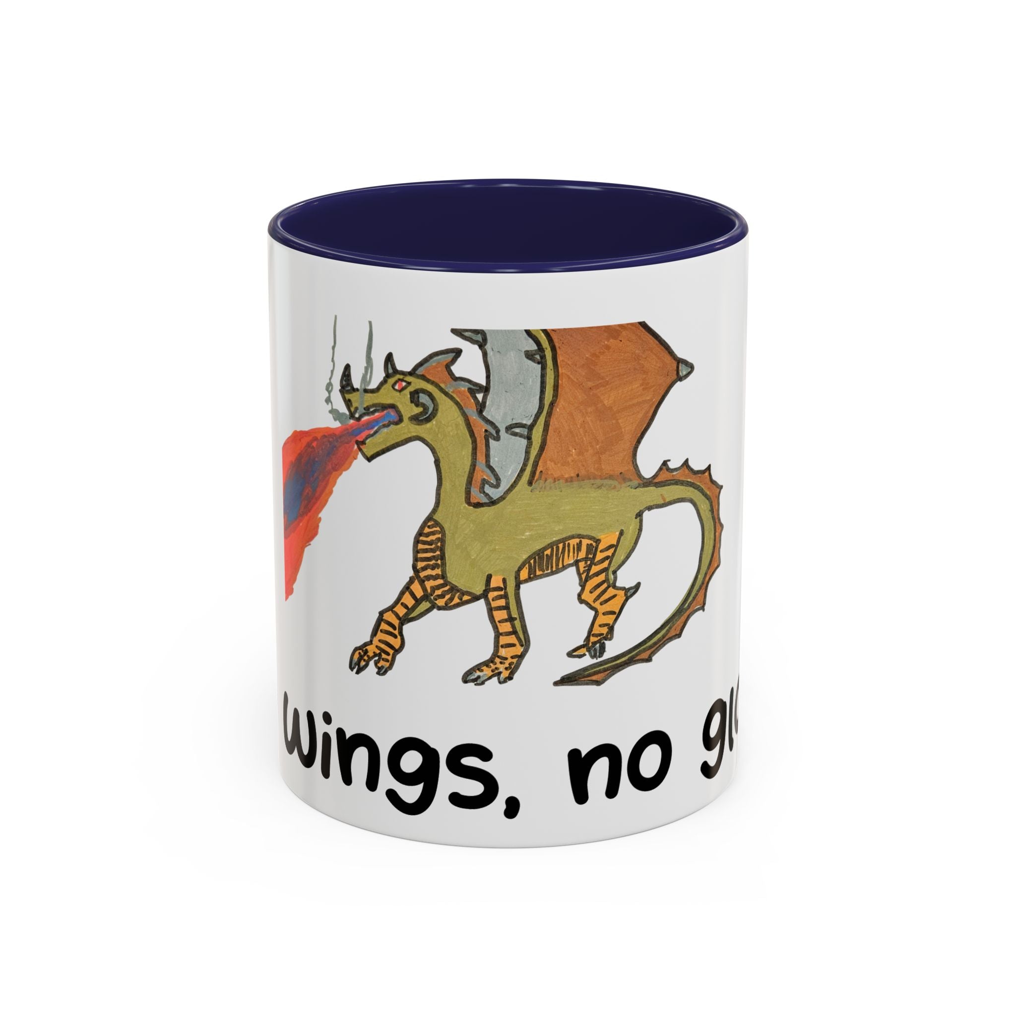 No Wings No Glory Accent Mug (11oz & 15oz)