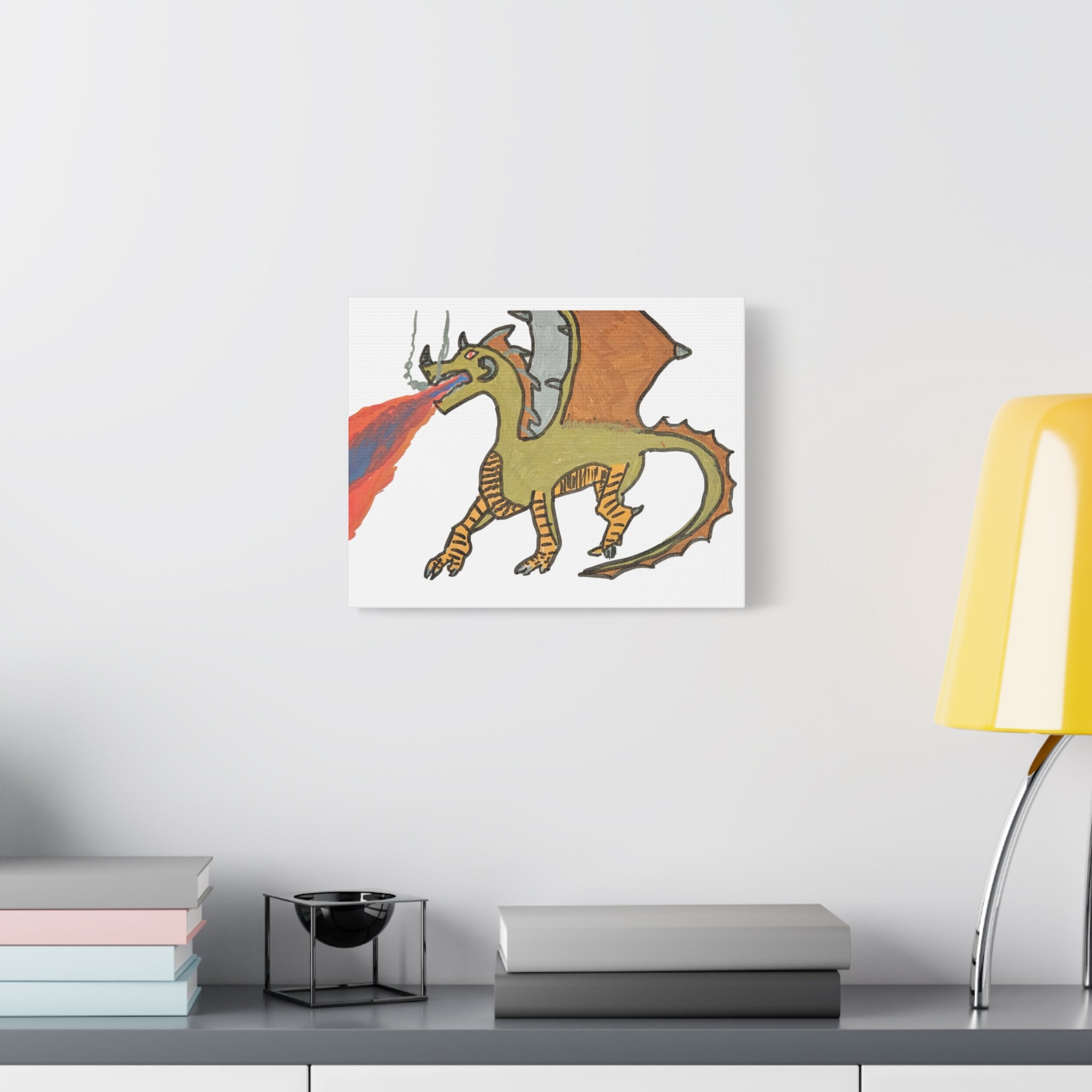 Fantasy Matte Canvas Art — Whimsical Illustration Wall Decor, Stretched