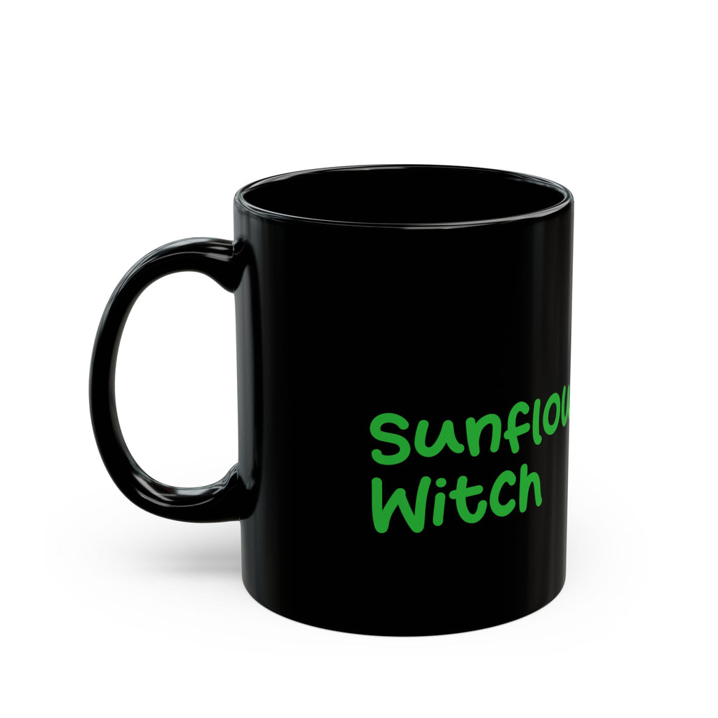 Sunshine Sunflower Witch Halloween accent mug 11 and 15oz
