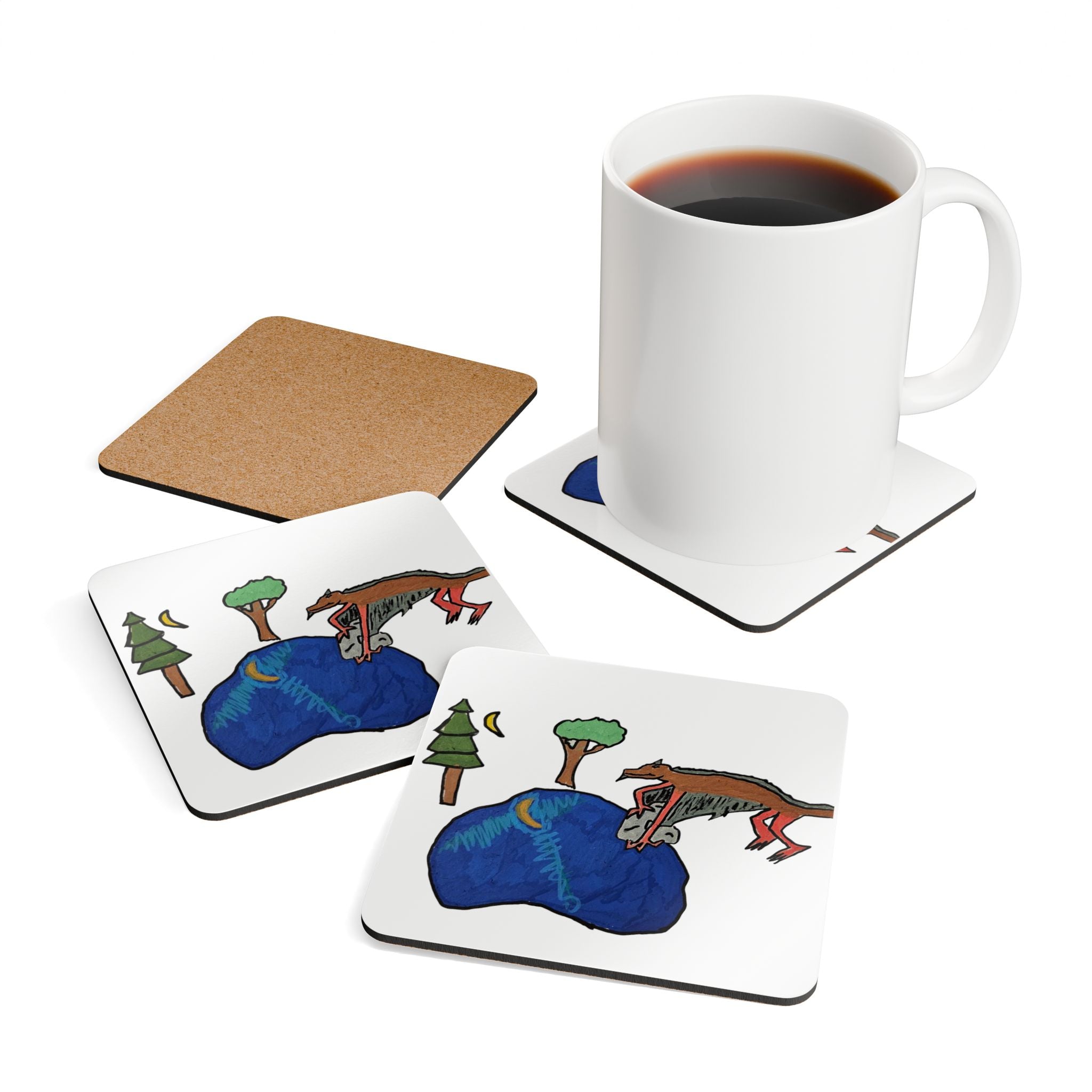 Snagon! Corkwood Coaster Set