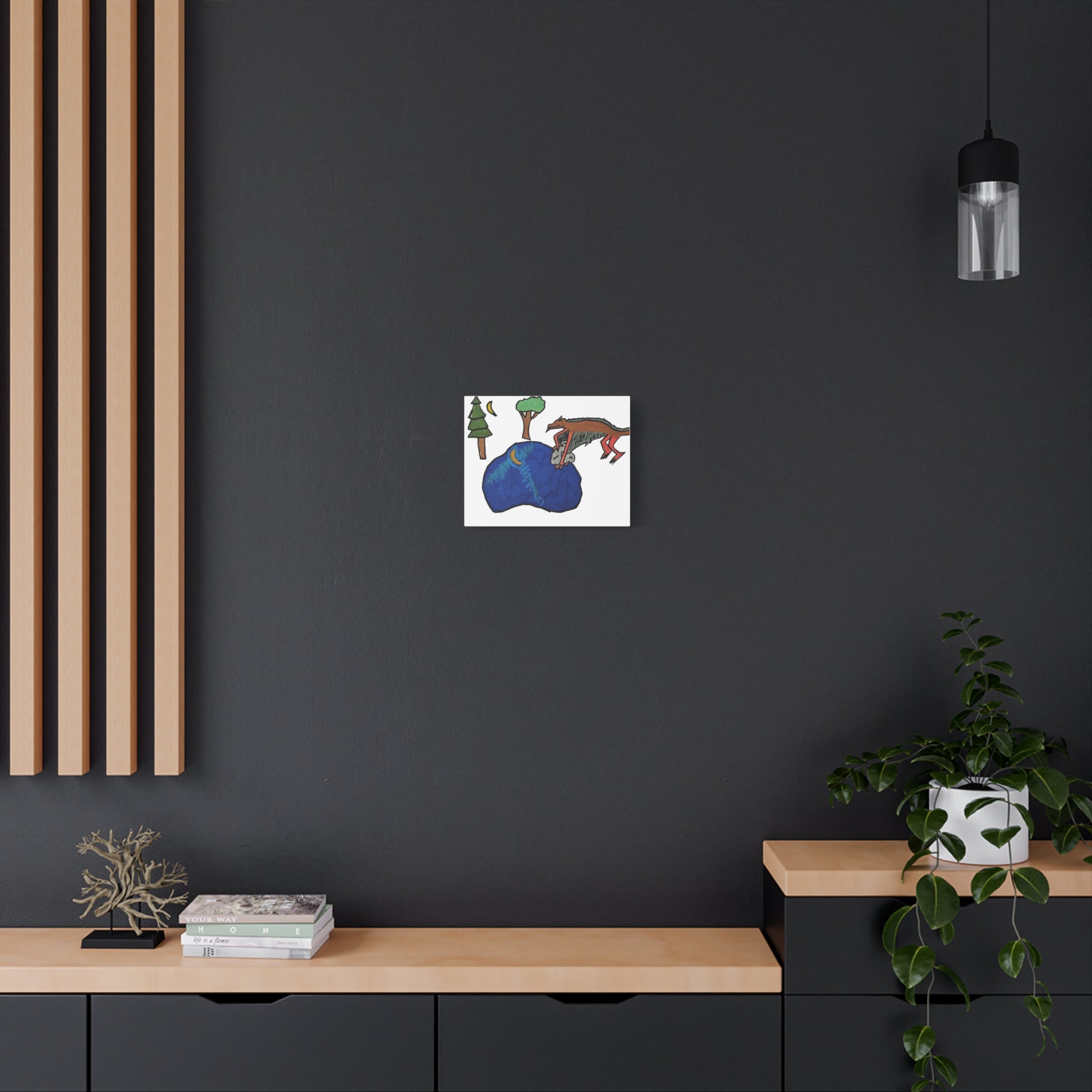 Wyvern Canvas Art — Whimsical Fantasy Wall Decor (Matte Stretched)