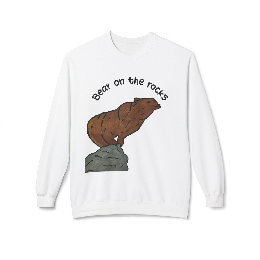 Bear on the rocks unisex sweatshirt