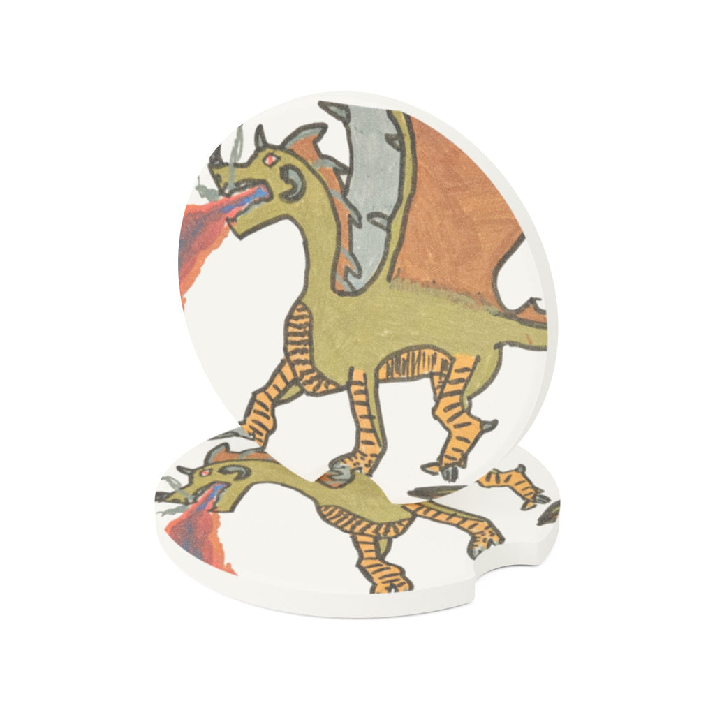No Wings No Glory Soapstone Car Coaster