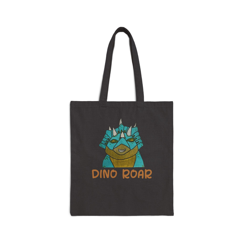 Dino Roar Cotton Canvas Tote Bag