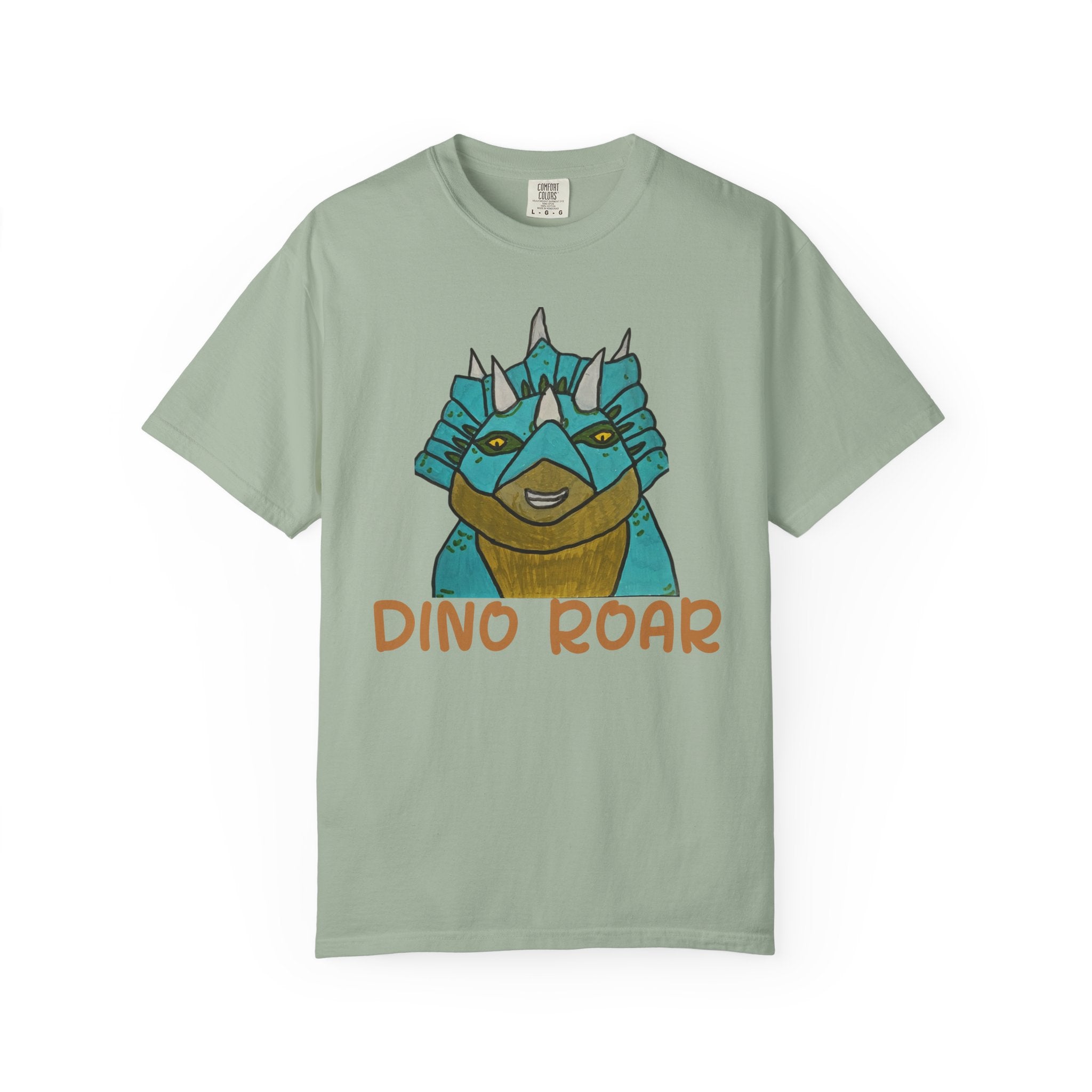 Dino Roar Triceratops Tee | Dinosaur Illustration T-Shirt