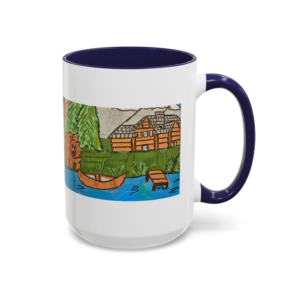 Whimsy Grr | Cabin Bear 11oz Accent Mug