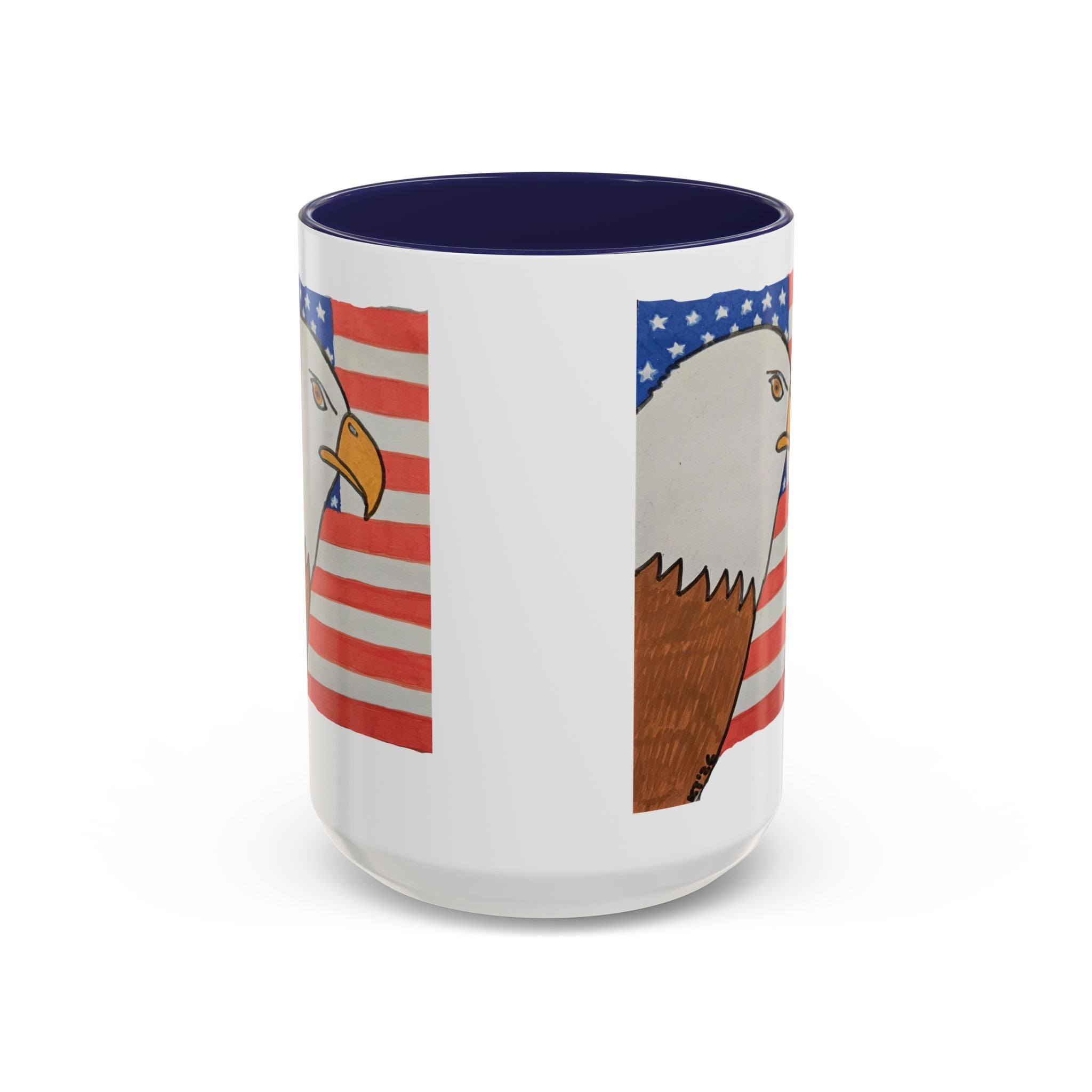 Eagle USA Accent Coffee Mug — American Flag 11/15oz