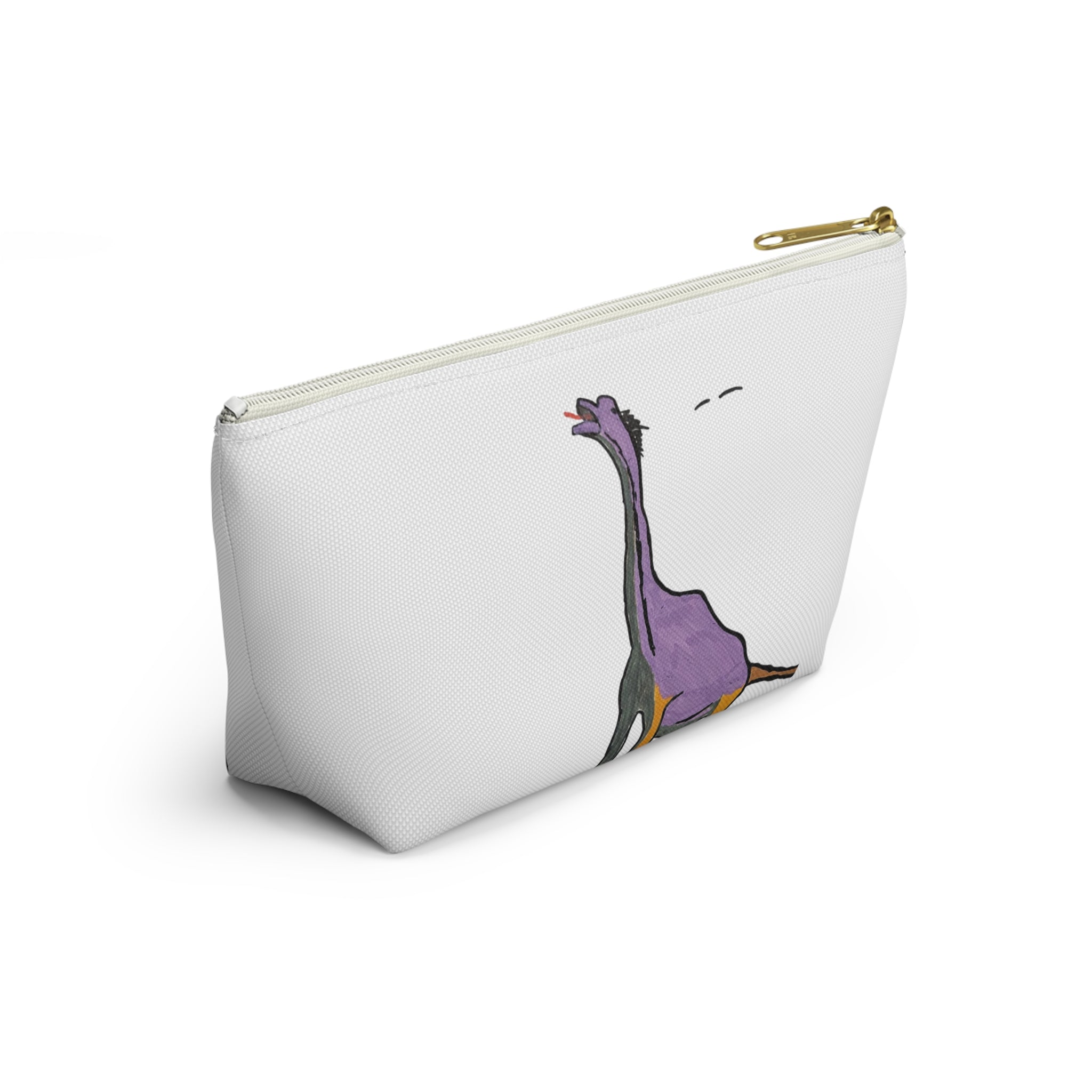 Brachy the Brachiosaurus Accessory Pouch — Cute Dino Makeup & Travel Bag