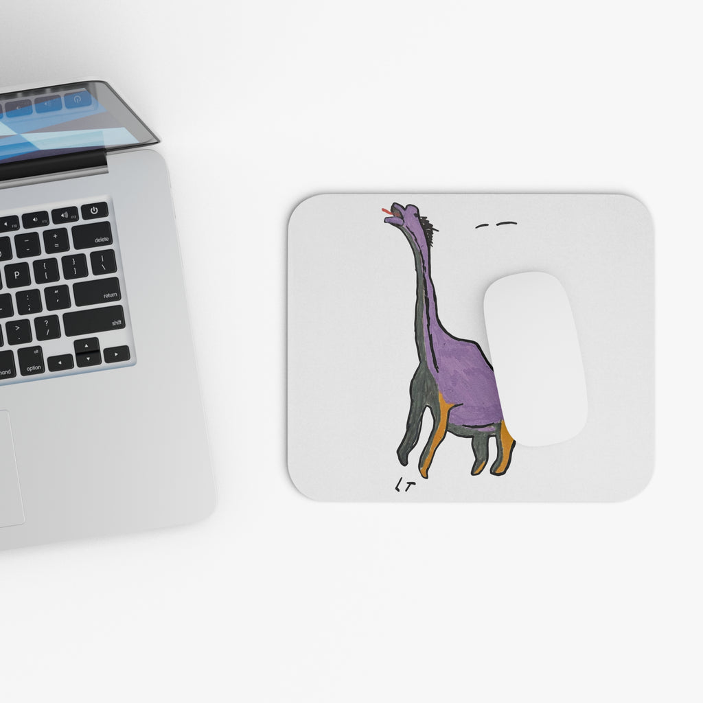 Brachy the Brachiosaurus Mouse Pad — Whimsical Dino Desk Mat