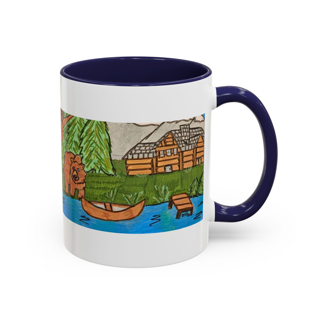 Whimsy Grr | Cabin Bear 11oz Accent Mug