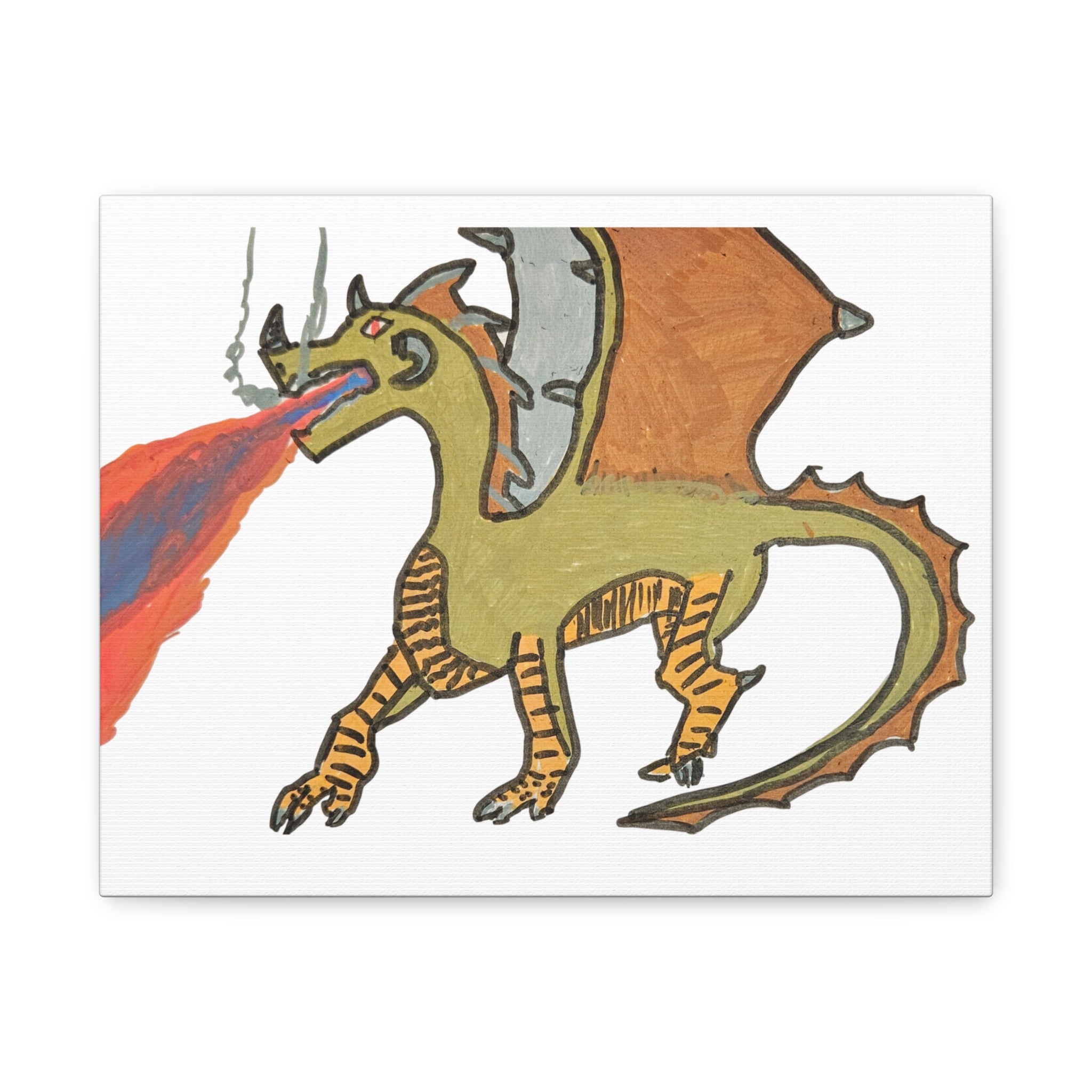 Fantasy Matte Canvas Art — Whimsical Illustration Wall Decor, Stretched