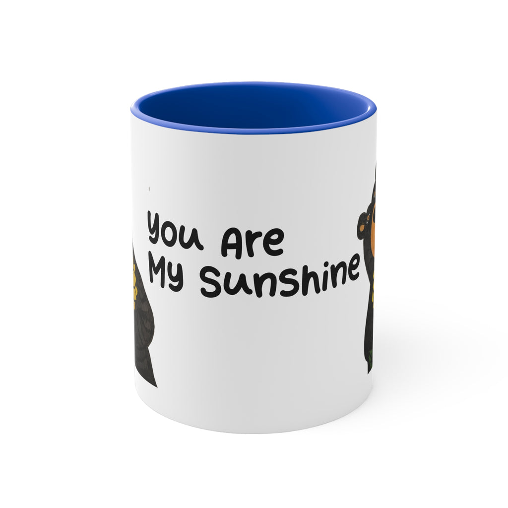 Whimsy Grr Sunflower 11oz Accent Mug
