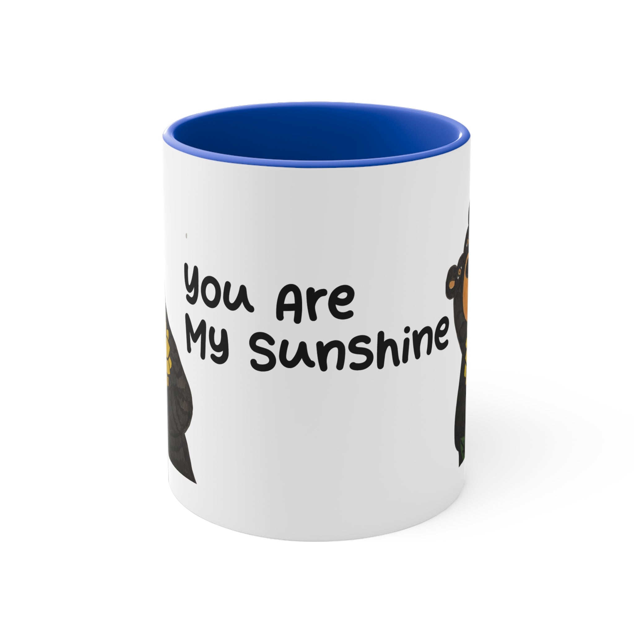 Whimsy Grr Sunflower 11oz Accent Mug