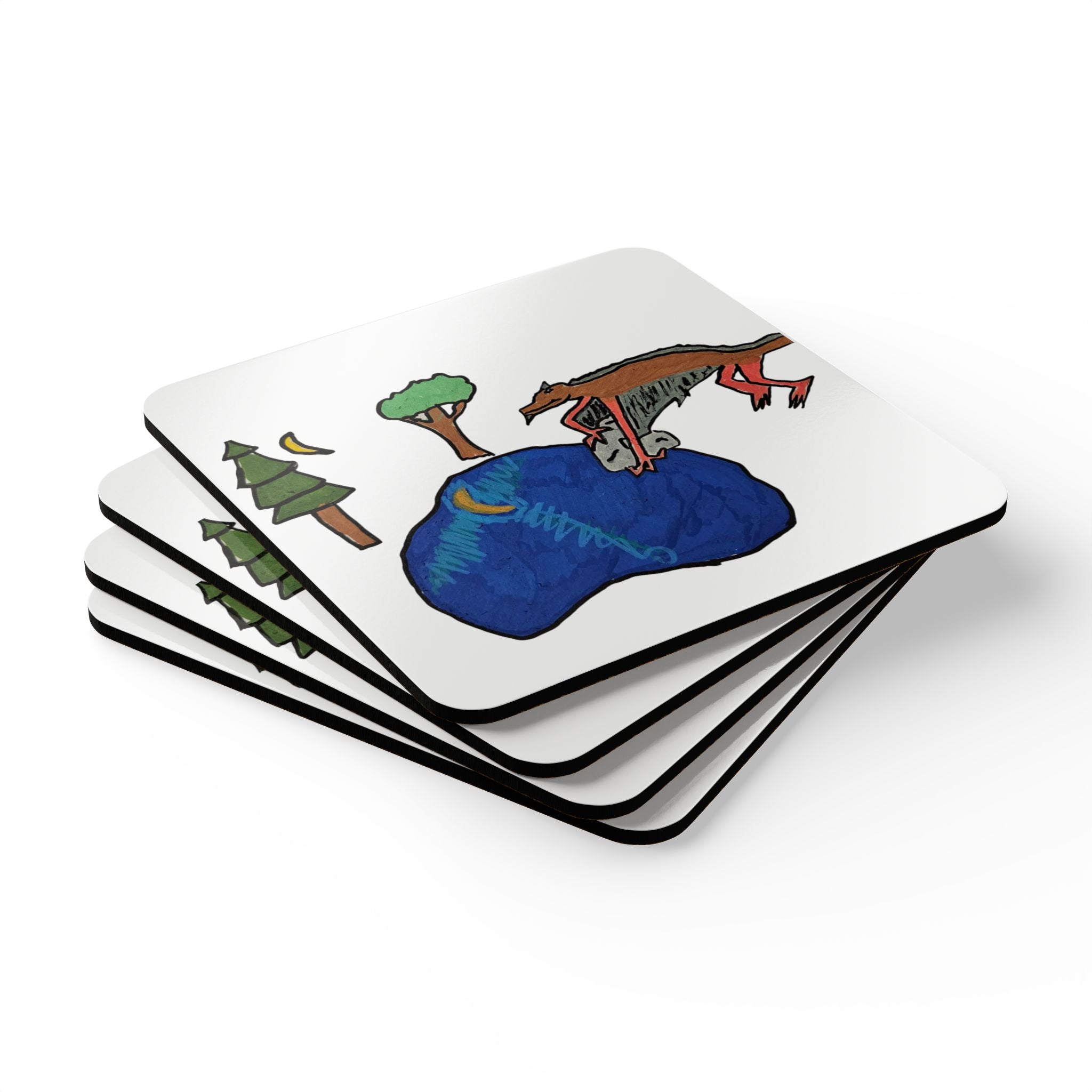 Snagon! Corkwood Coaster Set