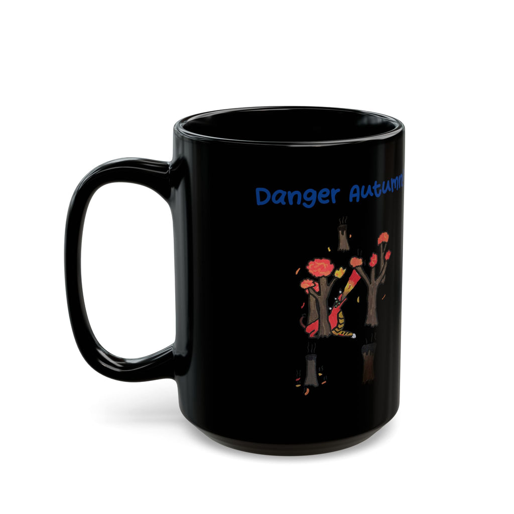 Fantasy Puppy Danger Autumn Fall Mug (11oz & 15oz)