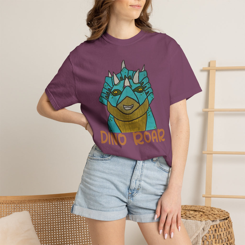 Dino Roar Triceratops Tee | Dinosaur Illustration T-Shirt