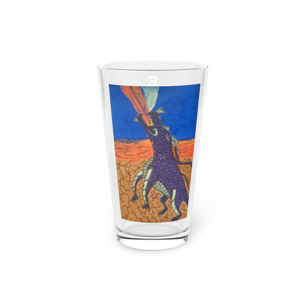 Purple Dragon 16oz Pint Glass