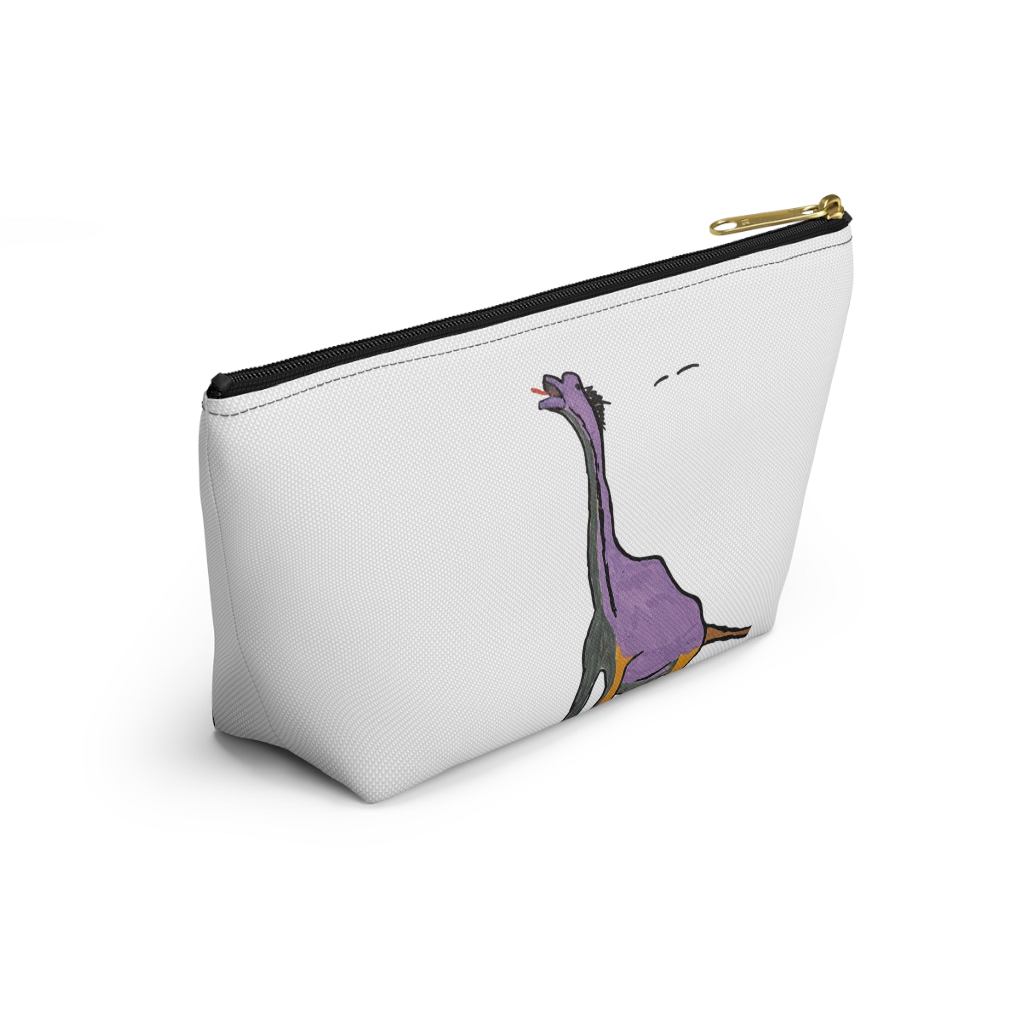 Brachy the Brachiosaurus Accessory Pouch — Cute Dino Makeup & Travel Bag