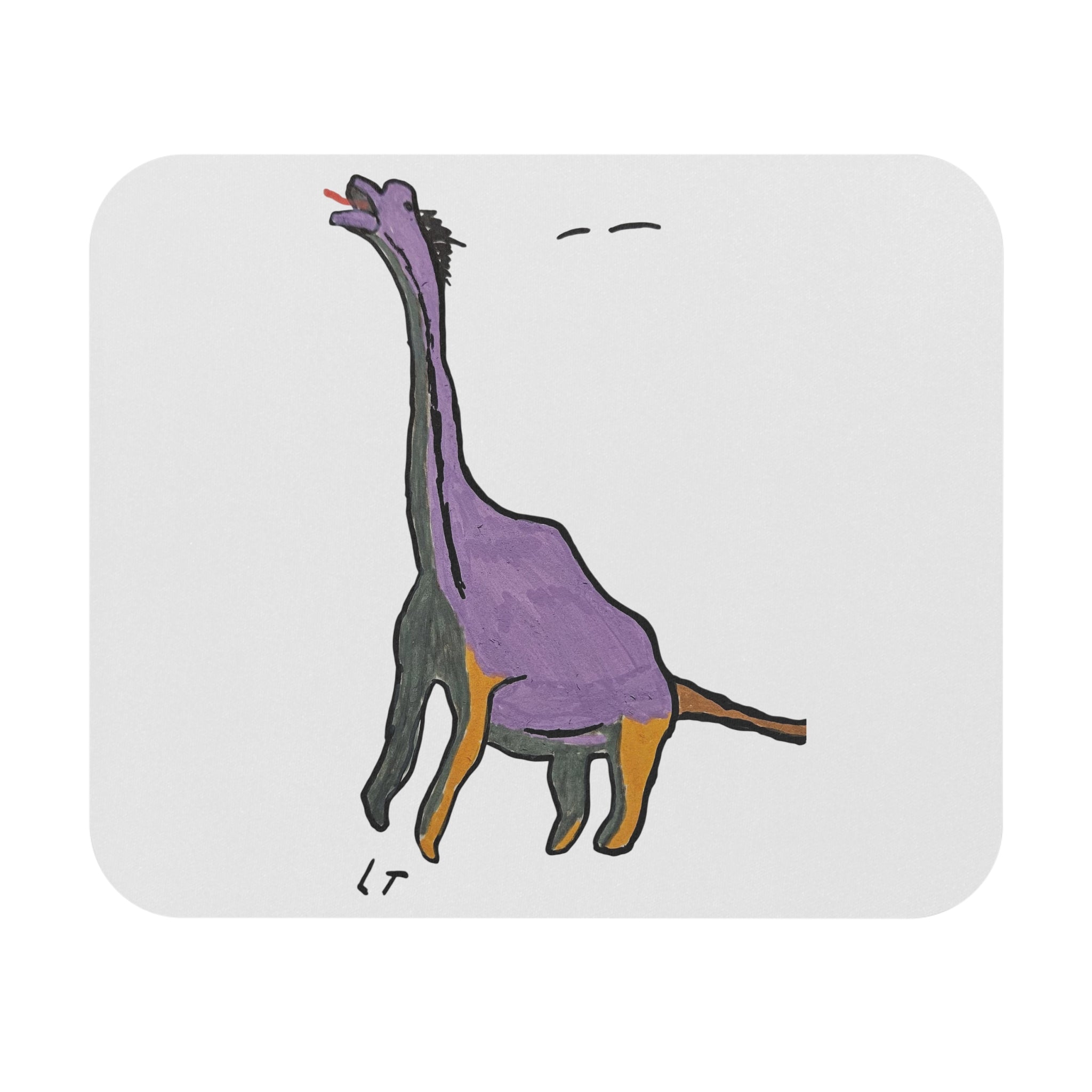 Brachy the Brachiosaurus Mouse Pad — Whimsical Dino Desk Mat