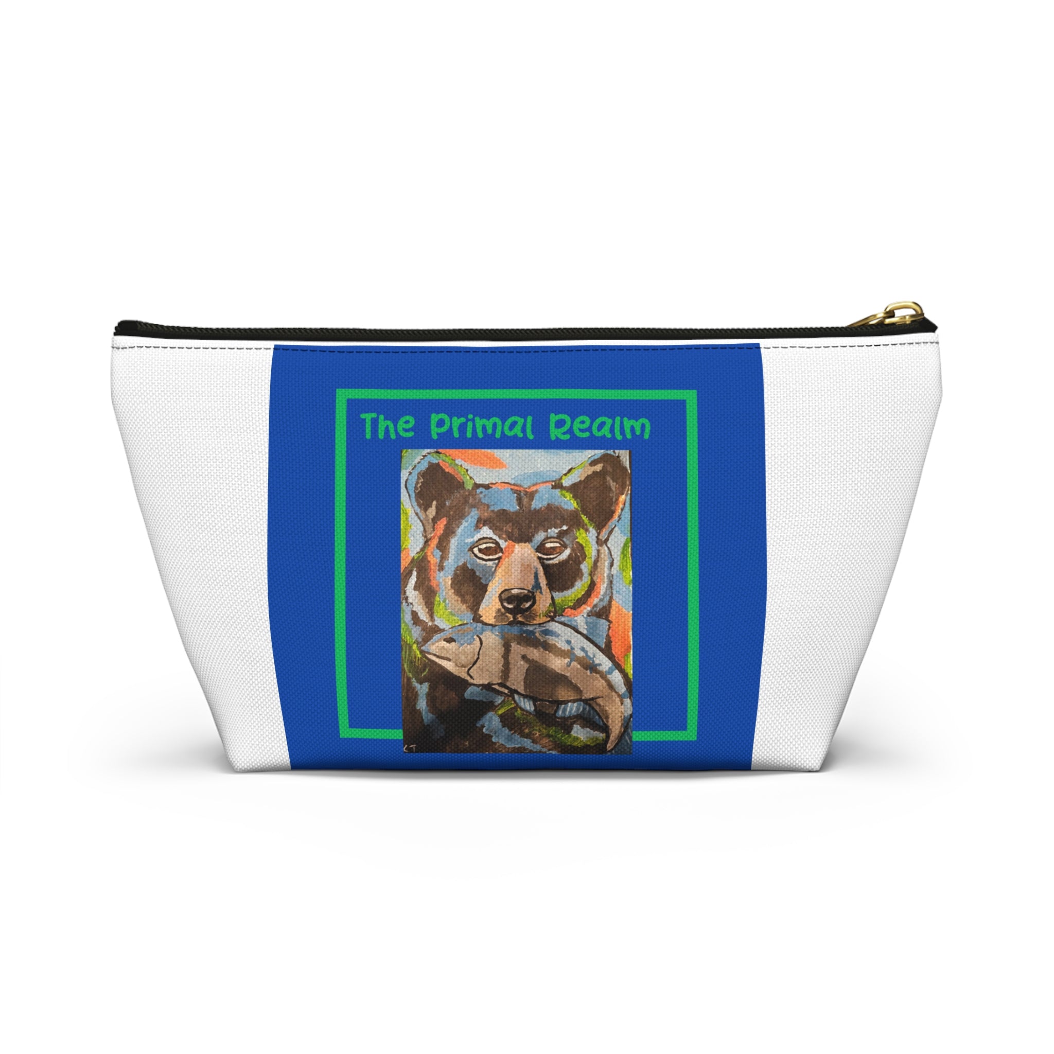 The Primal Realm Bear Accessory Pouch — T‑Bottom Cosmetic Bag