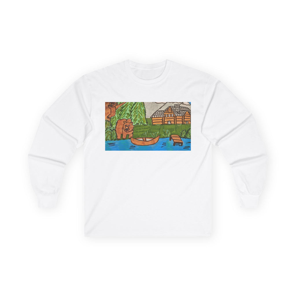 Whimsy Grr | Cabin Bear Unisex Long Sleeve Tee