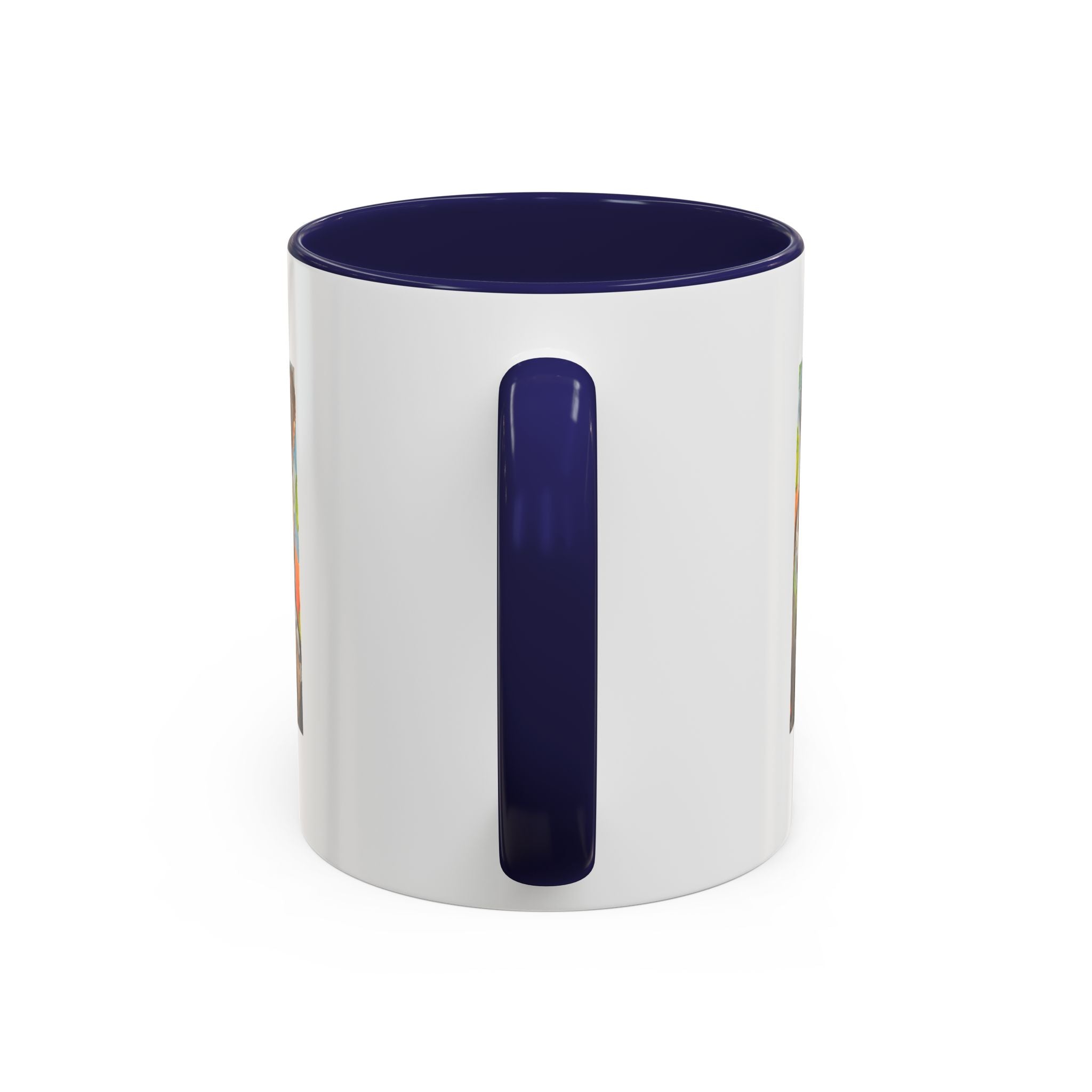 Whimsy Grr | Rusty the Bear Accent Mug (11oz & 15oz) — Bear with a Fish Coffee Mug