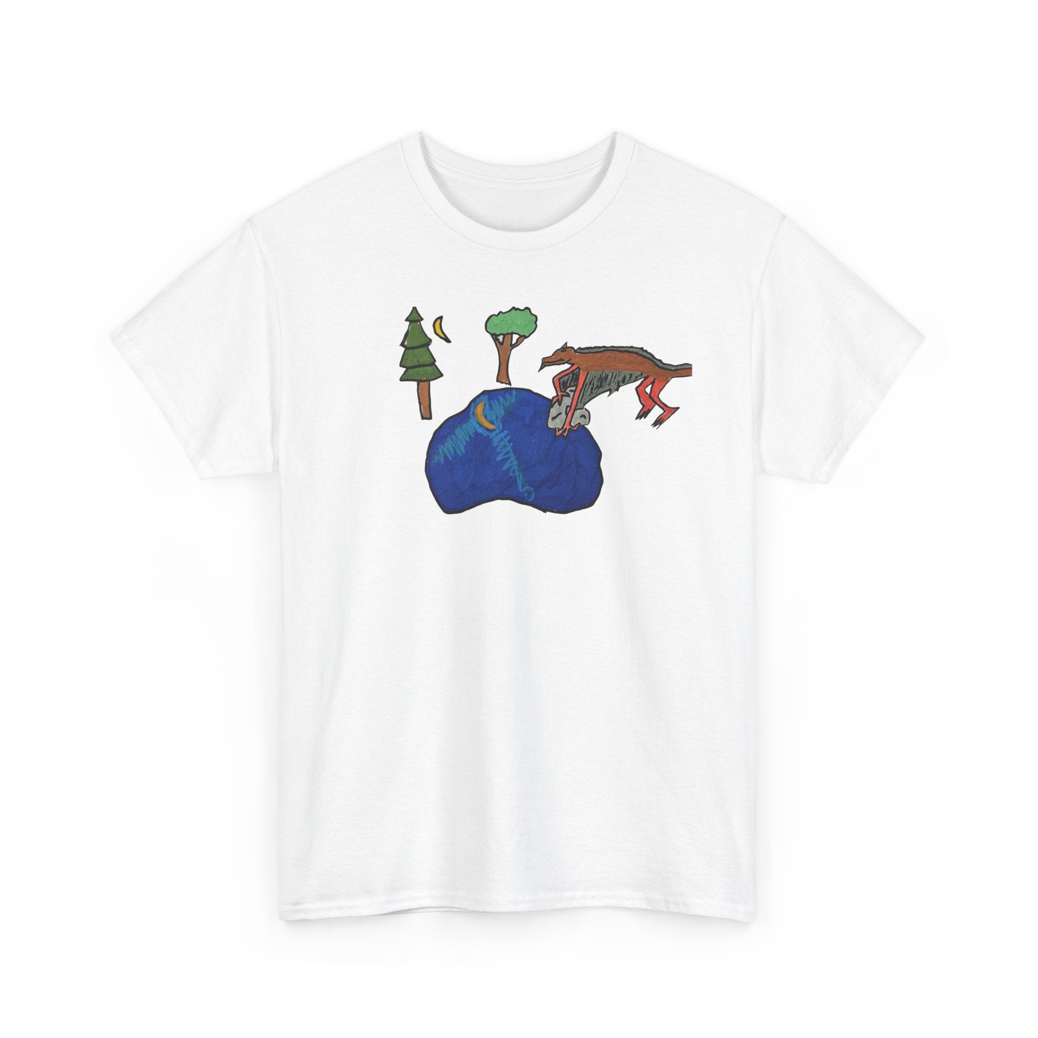 Wyvern Unisex Heavy Cotton Tee — Fantasy Dragon Art T-Shirt