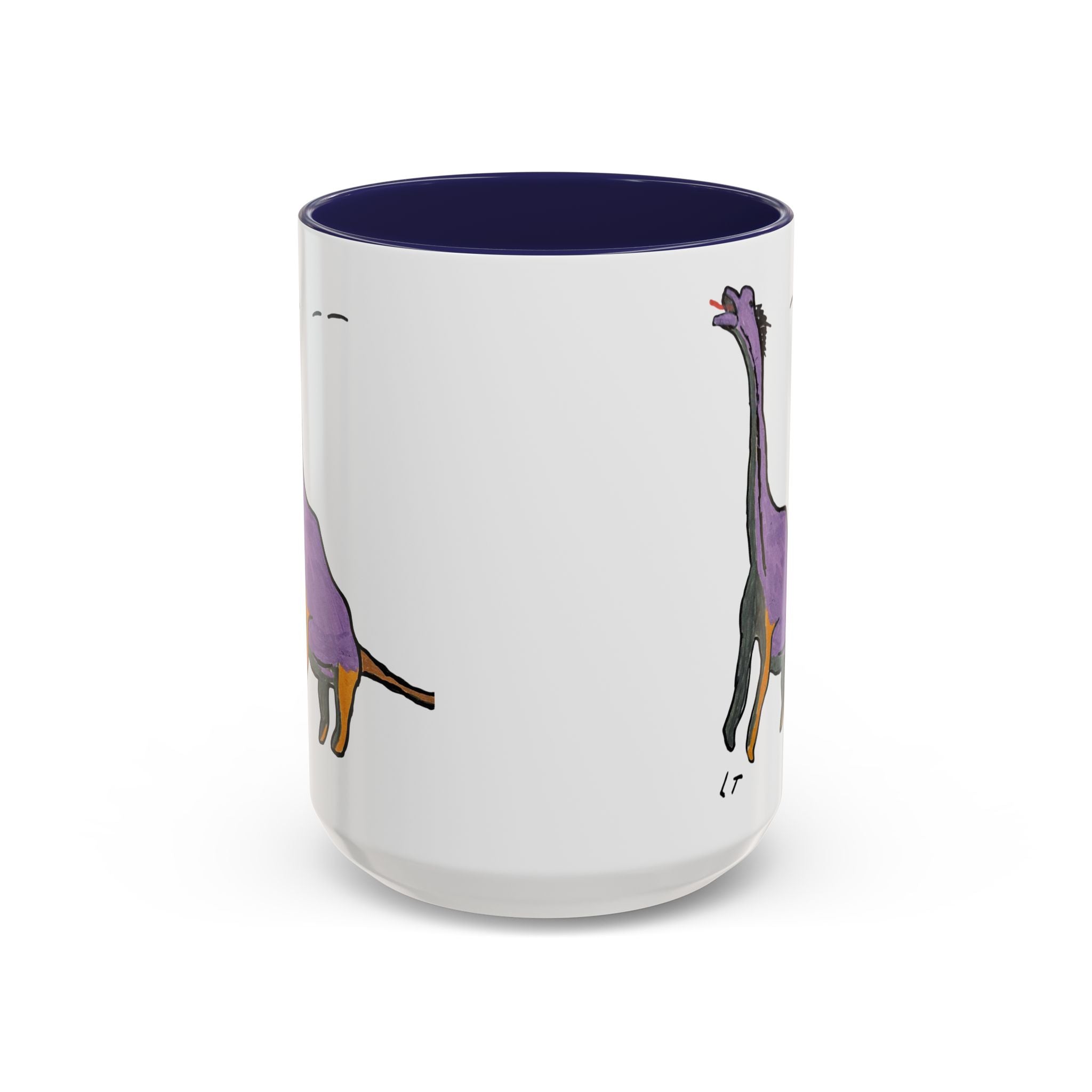 Brachy the Brachiosaurus Accent Mug (11oz & 15oz) — Whimsical Dino Coffee Mug