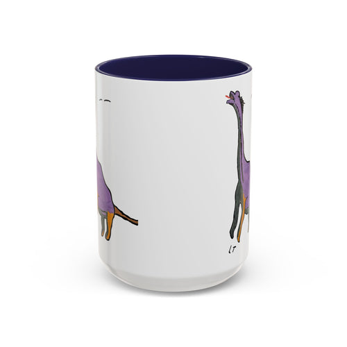 Brachy the Brachiosaurus Accent Mug (11oz & 15oz) — Whimsical Dino Coffee Mug