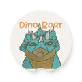 Dino Roar | Cera the Triceratops Soapstone Car Coaster — Cute Dino Cupholder Drink Holder